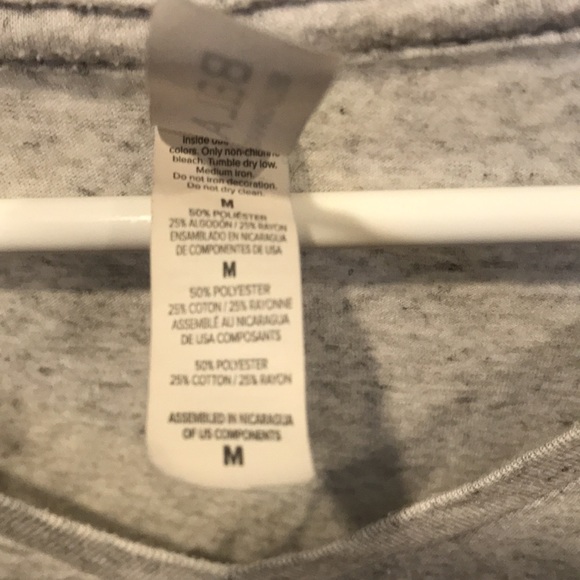 Bella canvas Grey v-neck t-shirt - Picture 3 of 4